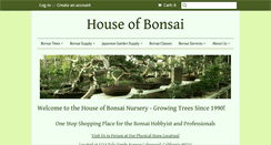Desktop Screenshot of houseofbonsai.com